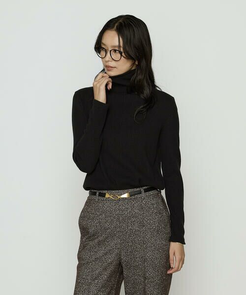 COMME CA COMFORT / コムサ・コンフォート（Lサイズ） カットソー | 〔 TALLサイズ 〕 ラグウォームリブニット タートルネックプルオーバー | 詳細10