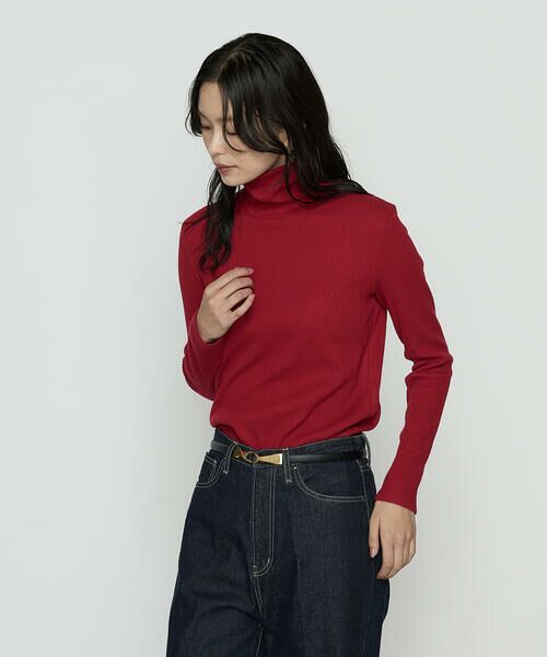 COMME CA COMFORT / コムサ・コンフォート（Lサイズ） カットソー | 〔 TALLサイズ 〕 ラグウォームリブニット タートルネックプルオーバー | 詳細16