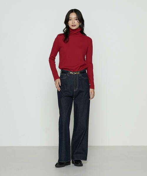 COMME CA COMFORT / コムサ・コンフォート（Lサイズ） カットソー | 〔 TALLサイズ 〕 ラグウォームリブニット タートルネックプルオーバー | 詳細12
