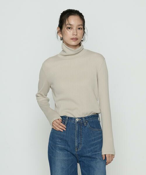 COMME CA COMFORT / コムサ・コンフォート（Lサイズ） カットソー | 〔 TALLサイズ 〕 ラグウォームリブニット タートルネックプルオーバー | 詳細20