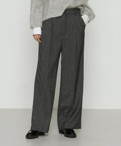 COMME CA COMFORT / コムサ・コンフォート（Lサイズ） その他パンツ | 〔 TALLサイズ 〕 ピンヘッドツイード ワイドパンツ