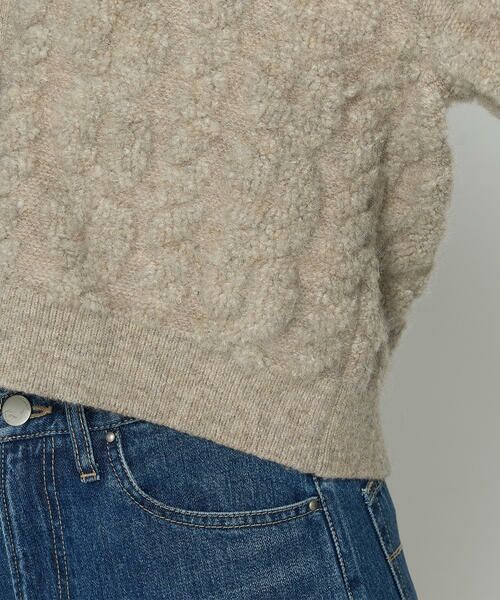 COMME CA COMFORT / コムサ・コンフォート（Lサイズ） カーディガン・ボレロ | 〔 TALLサイズ 〕 パイル編み  Vネックカーディガン | 詳細18