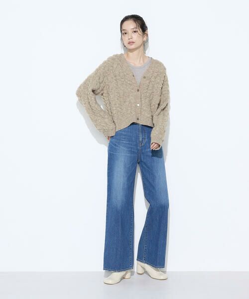 COMME CA COMFORT / コムサ・コンフォート（Lサイズ） カーディガン・ボレロ | 〔 TALLサイズ 〕 パイル編み  Vネックカーディガン | 詳細21