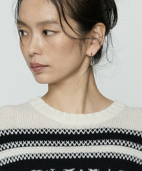 COMME CA COMFORT / コムサ・コンフォート（Lサイズ） ニット・セーター | 〔 TALLサイズ 〕 ジャカード編み スヌード付きニットプルオーバー | 詳細7