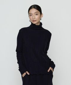 COMME CA COMFORT / コムサ・コンフォート（Lサイズ） カットソー | 〔 +サイズ 〕 ニットコール タートルネック　カットソー