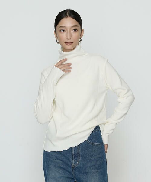 COMME CA COMFORT / コムサ・コンフォート（Lサイズ） カットソー | 〔 +サイズ 〕 ニットコール タートルネック　カットソー | 詳細1