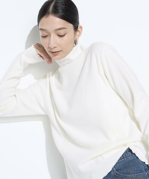 COMME CA COMFORT / コムサ・コンフォート（Lサイズ） カットソー | 〔 +サイズ 〕 ニットコール タートルネック　カットソー | 詳細3