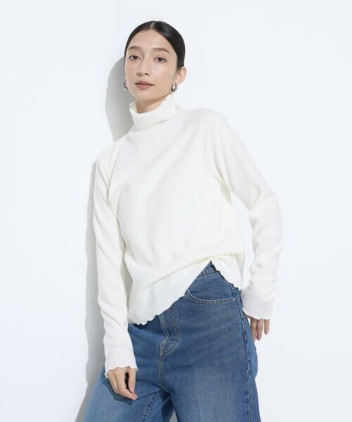 COMME CA COMFORT / コムサ・コンフォート（Lサイズ） カットソー | 〔 +サイズ 〕 ニットコール タートルネック　カットソー | 詳細4