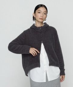 COMME CA COMFORT / コムサ・コンフォート（Lサイズ） パーカー | 〔 +サイズ 〕 マイクロナイロンフェザーヤーン パーカ