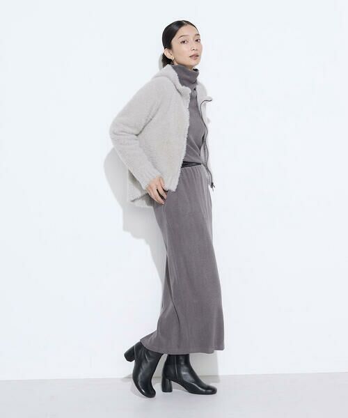 COMME CA COMFORT / コムサ・コンフォート（Lサイズ） パーカー | 〔 +サイズ 〕 マイクロナイロンフェザーヤーン パーカ | 詳細4