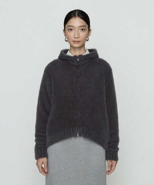 COMME CA COMFORT / コムサ・コンフォート（Lサイズ） パーカー | 〔 +サイズ 〕 マイクロナイロンフェザーヤーン パーカ | 詳細9