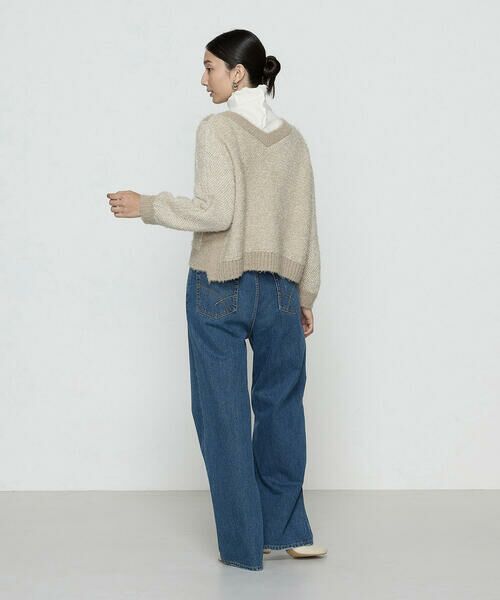 COMME CA COMFORT / コムサ・コンフォート（Lサイズ） ニット・セーター | 〔 +サイズ 〕 ふわもこモールシャギーヤーン ファーセーター | 詳細8