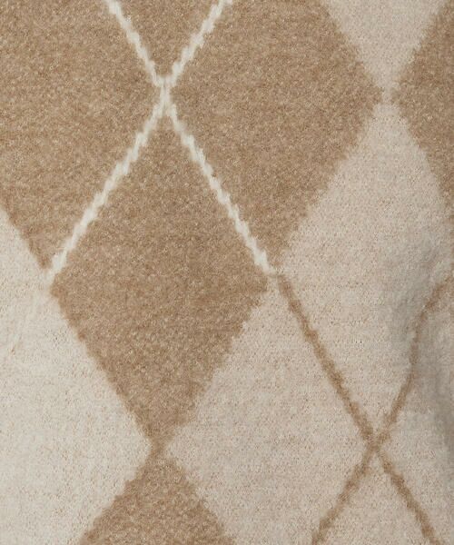 COMME CA COMFORT / コムサ・コンフォート（Lサイズ） ニット・セーター | 〔 +サイズ 〕 ジャカード アーガイルニットセーター | 詳細24