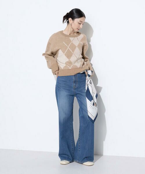 COMME CA COMFORT / コムサ・コンフォート（Lサイズ） ニット・セーター | 〔 +サイズ 〕 ジャカード アーガイルニットセーター | 詳細27