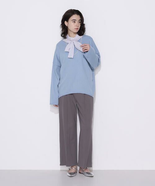 COMME CA COMFORT / コムサ・コンフォート（Lサイズ） その他パンツ | 〔 TALLサイズ 〕 コンパクトハリジャージー ワイドパンツ | 詳細1