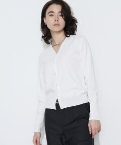 COMME CA COMFORT / コムサ・コンフォート（Lサイズ） カーディガン・ボレロ | 〔 TALLサイズ 〕 コットンダルストレッチ Vネックカーディガン