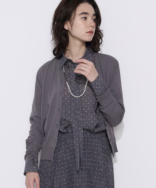 COMME CA COMFORT / コムサ・コンフォート（Lサイズ） カーディガン・ボレロ | 〔 TALLサイズ 〕 コットンダルストレッチ Vネックカーディガン | 詳細14