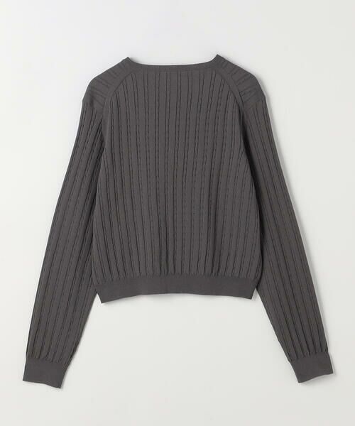 COMME CA COMFORT / コムサ・コンフォート（Lサイズ） カーディガン・ボレロ | 〔 TALLサイズ 〕 コットンダルストレッチ ケーブルカーディガン | 詳細9