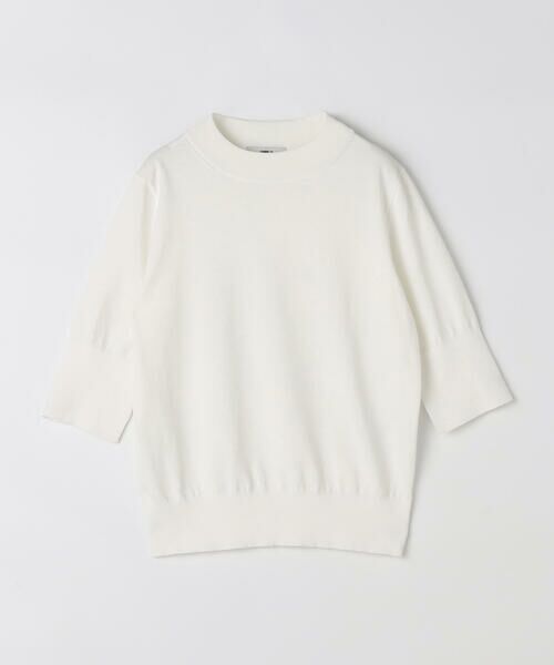 COMME CA COMFORT / コムサ・コンフォート（Lサイズ） ニット・セーター | 〔 TALLサイズ 〕 コットンダルストレッチ プルオーバー（02:オフ白）