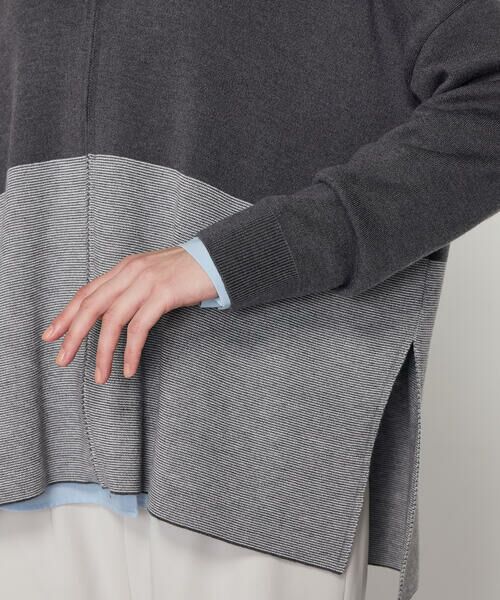 COMME CA COMFORT / コムサ・コンフォート（Lサイズ） カーディガン・ボレロ | 〔 TALLサイズ 〕 ウール混スムース ジップカーディガン | 詳細13