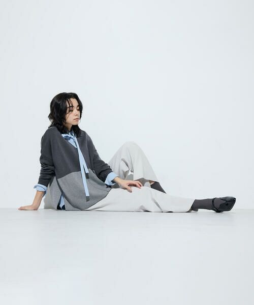 COMME CA COMFORT / コムサ・コンフォート（Lサイズ） カーディガン・ボレロ | 〔 TALLサイズ 〕 ウール混スムース ジップカーディガン | 詳細5