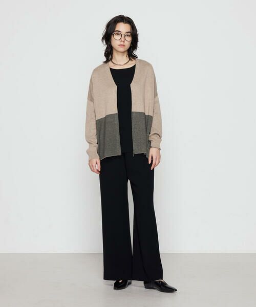 COMME CA COMFORT / コムサ・コンフォート（Lサイズ） カーディガン・ボレロ | 〔 TALLサイズ 〕 ウール混スムース ジップカーディガン | 詳細20