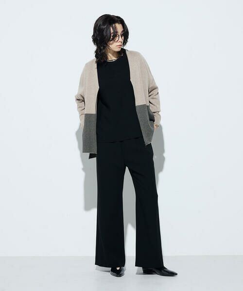 COMME CA COMFORT / コムサ・コンフォート（Lサイズ） カーディガン・ボレロ | 〔 TALLサイズ 〕 ウール混スムース ジップカーディガン | 詳細17