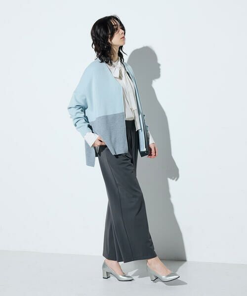 COMME CA COMFORT / コムサ・コンフォート（Lサイズ） カーディガン・ボレロ | 〔 TALLサイズ 〕 ウール混スムース ジップカーディガン | 詳細23