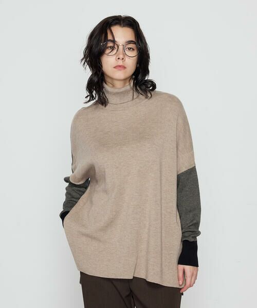 COMME CA COMFORT / コムサ・コンフォート（Lサイズ） ニット・セーター | 〔 TALLサイズ 〕 ウール混スムース タートルプルオーバー | 詳細23