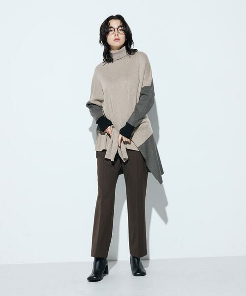 COMME CA COMFORT / コムサ・コンフォート（Lサイズ） ニット・セーター | 〔 TALLサイズ 〕 ウール混スムース タートルプルオーバー | 詳細11