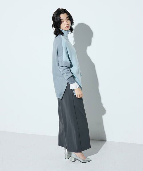 COMME CA COMFORT / コムサ・コンフォート（Lサイズ） ニット・セーター | 〔 TALLサイズ 〕 ウール混スムース タートルプルオーバー | 詳細24