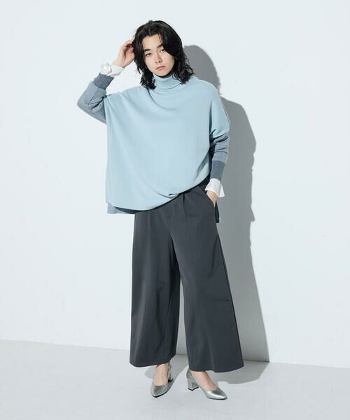 COMME CA COMFORT / コムサ・コンフォート（Lサイズ） ニット・セーター | 〔 TALLサイズ 〕 ウール混スムース タートルプルオーバー | 詳細25