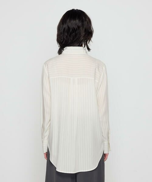 COMME CA COMFORT / コムサ・コンフォート（Lサイズ） シャツ・ブラウス | 〔 TALLサイズ 〕 リヨセルストライプ ボウタイブラウス | 詳細17