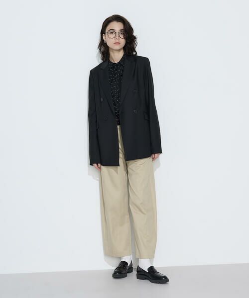 COMME CA COMFORT / コムサ・コンフォート（Lサイズ） テーラードジャケット | 〔 TALLサイズ 〕 【セットアップ対応】ストレッチトロ ダブルジャケット | 詳細1