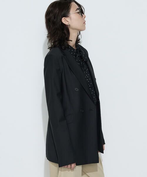 COMME CA COMFORT / コムサ・コンフォート（Lサイズ） テーラードジャケット | 〔 TALLサイズ 〕 【セットアップ対応】ストレッチトロ ダブルジャケット | 詳細13