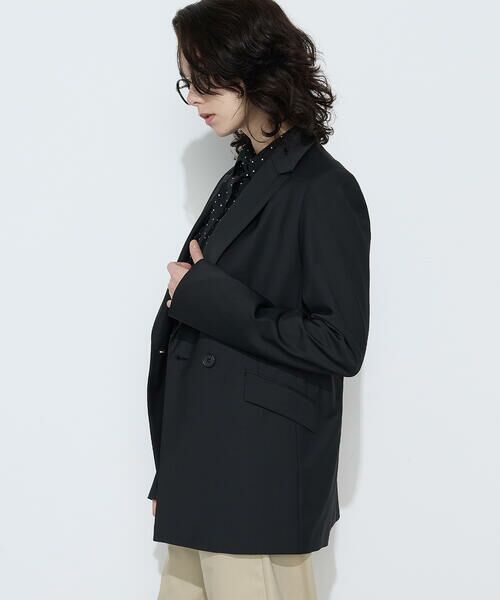 COMME CA COMFORT / コムサ・コンフォート（Lサイズ） テーラードジャケット | 〔 TALLサイズ 〕 【セットアップ対応】ストレッチトロ ダブルジャケット | 詳細6