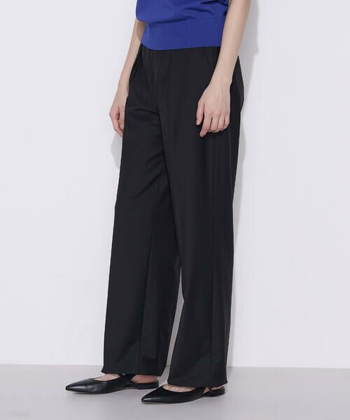 COMME CA COMFORT / コムサ・コンフォート（Lサイズ） その他パンツ | 〔 TALLサイズ 〕【セットアップ対応】 ストレッチトロ ワイドパンツ（05:クロ）