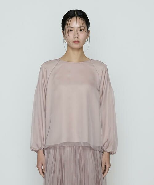 COMME CA COMFORT / コムサ・コンフォート（Lサイズ） シャツ・ブラウス | 〔 TALLサイズ 〕 マットカルゼオーガンジー ブラウス | 詳細9