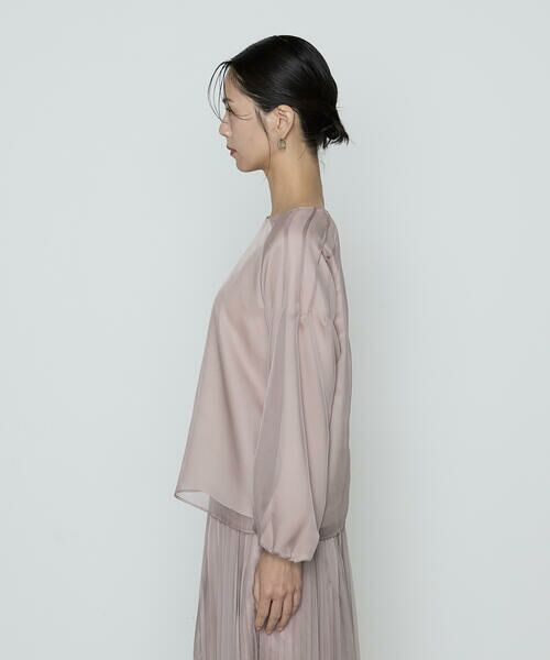 COMME CA COMFORT / コムサ・コンフォート（Lサイズ） シャツ・ブラウス | 〔 TALLサイズ 〕 マットカルゼオーガンジー ブラウス | 詳細10