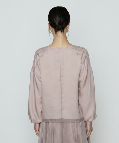 COMME CA COMFORT / コムサ・コンフォート（Lサイズ） シャツ・ブラウス | 〔 TALLサイズ 〕 マットカルゼオーガンジー ブラウス | 詳細11