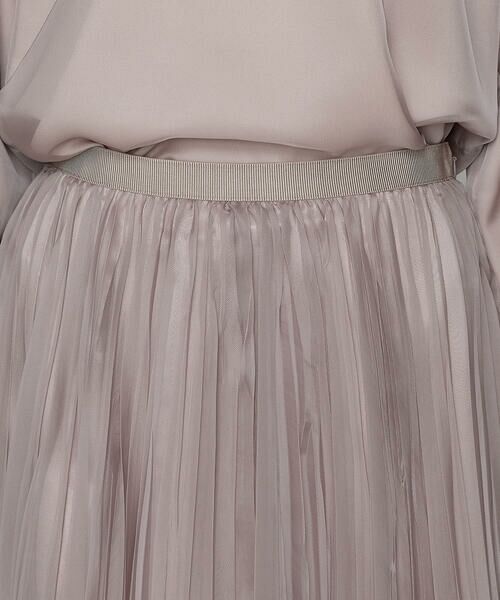 COMME CA COMFORT / コムサ・コンフォート（Lサイズ） ロング・マキシ丈スカート | 〔 TALLサイズ 〕 マットカルゼオーガンジー プリーツスカート | 詳細23