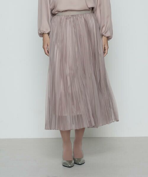 COMME CA COMFORT / コムサ・コンフォート（Lサイズ） ロング・マキシ丈スカート | 〔 TALLサイズ 〕 マットカルゼオーガンジー プリーツスカート | 詳細18