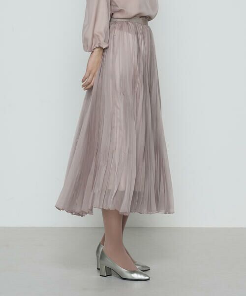 COMME CA COMFORT / コムサ・コンフォート（Lサイズ） ロング・マキシ丈スカート | 〔 TALLサイズ 〕 マットカルゼオーガンジー プリーツスカート | 詳細19