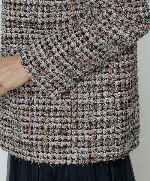 COMME CA COMFORT / コムサ・コンフォート（Lサイズ） ノーカラージャケット | 〔 TALLサイズ 〕 ファンシーツイード ノーカラージャケット | 詳細19