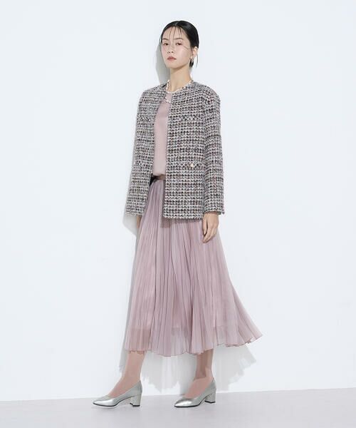 COMME CA COMFORT / コムサ・コンフォート（Lサイズ） ノーカラージャケット | 〔 TALLサイズ 〕 ファンシーツイード ノーカラージャケット | 詳細26