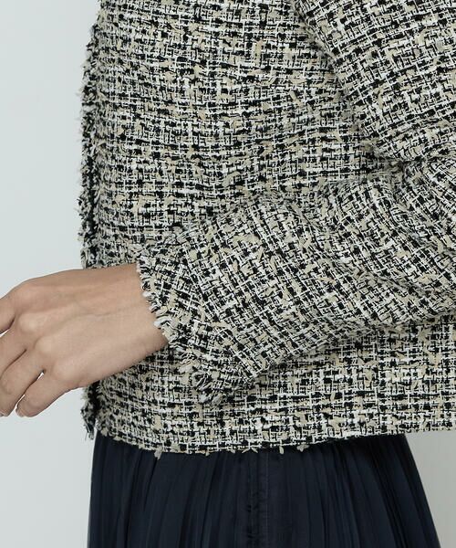 COMME CA COMFORT / コムサ・コンフォート（Lサイズ） ノーカラージャケット | 〔 TALLサイズ 〕 セレモニーツイード ノーカラージャケット | 詳細16