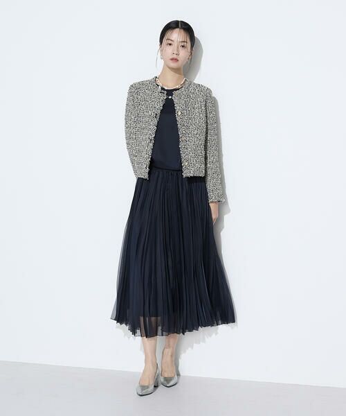 COMME CA COMFORT / コムサ・コンフォート（Lサイズ） ノーカラージャケット | 〔 TALLサイズ 〕 セレモニーツイード ノーカラージャケット | 詳細23