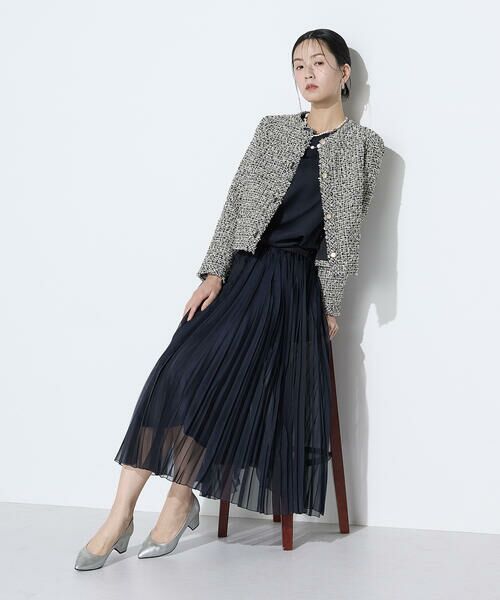 COMME CA COMFORT / コムサ・コンフォート（Lサイズ） ノーカラージャケット | 〔 TALLサイズ 〕 セレモニーツイード ノーカラージャケット | 詳細24