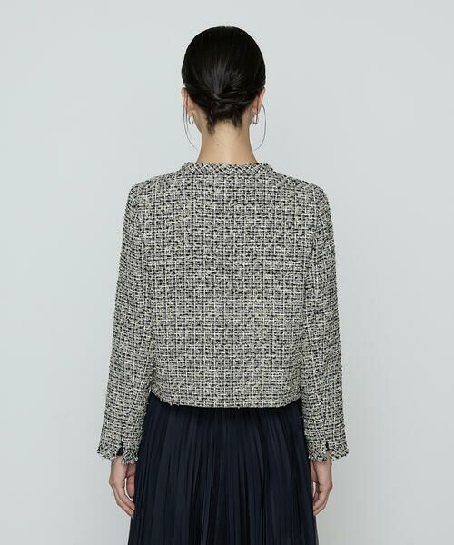 COMME CA COMFORT / コムサ・コンフォート（Lサイズ） ノーカラージャケット | 〔 TALLサイズ 〕 セレモニーツイード ノーカラージャケット | 詳細14