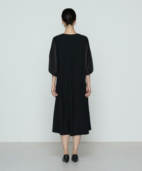 COMME CA COMFORT / コムサ・コンフォート（Lサイズ） ロング・マキシ丈ワンピース | 〔 TALLサイズ 〕 バックサテンストレッチ ドレス | 詳細6